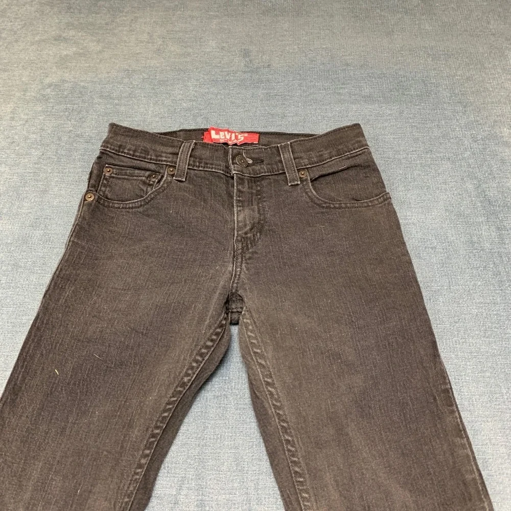 Vintage Levi's 511 Skinny Jeans Boys 25x25 Black Denim Cotton Stretch Slim Retro